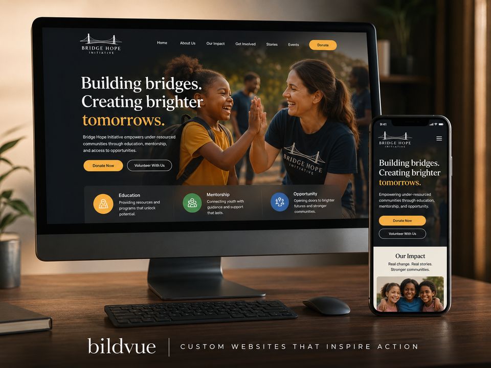 Bridge Hope Initiative website by BildVue