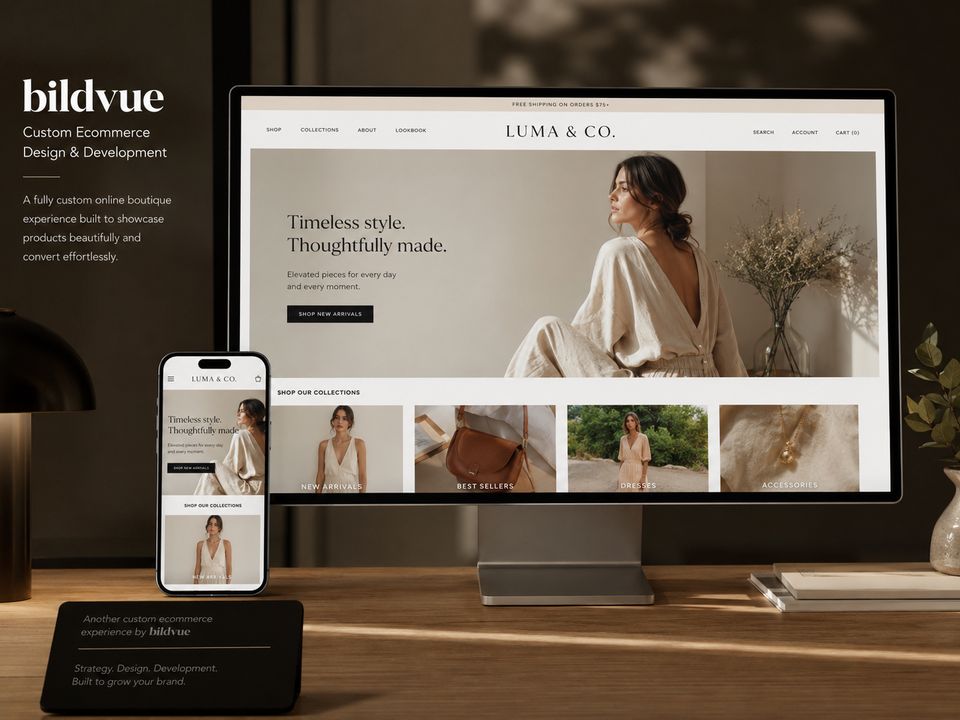 Luma & Co. ecommerce website by BildVue